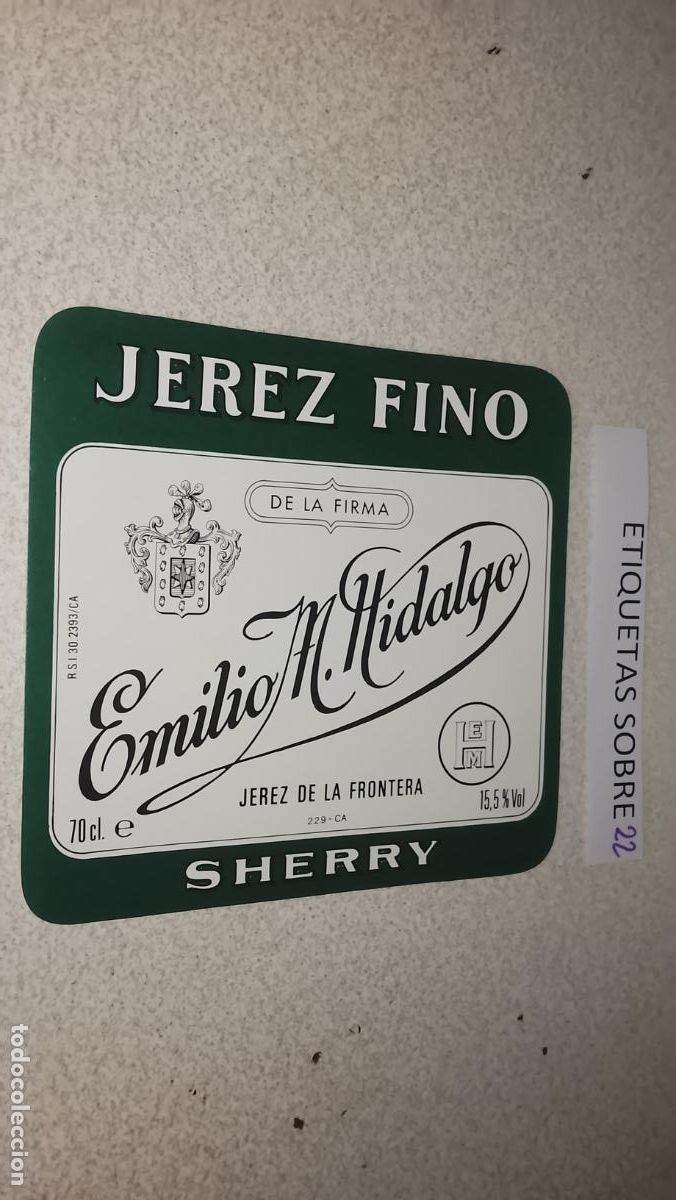Etiquetas antiguas: HAGA SU OFERTA - ANTIGUA ETIQUETA DE VINO LICOR co&ntilde;ac manzanilla fino SANLUCAR JEREZ CADIZ EL PUERTO