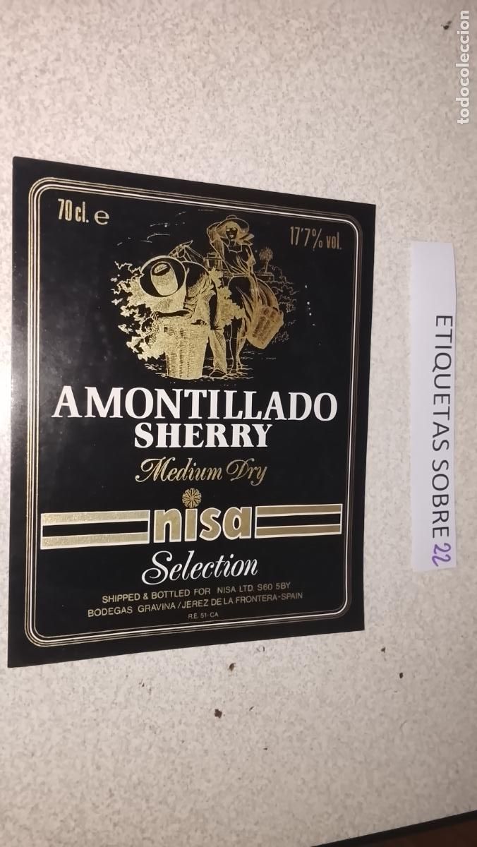 Etiquetas antiguas: HAGA SU OFERTA - ANTIGUA ETIQUETA DE VINO LICOR co&ntilde;ac manzanilla fino SANLUCAR JEREZ CADIZ EL PUERTO