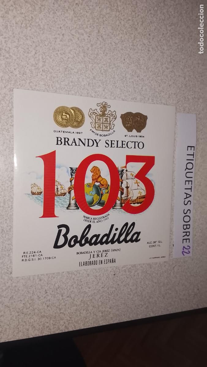 Etiquetas antiguas: HAGA SU OFERTA - ANTIGUA ETIQUETA DE VINO LICOR co&ntilde;ac manzanilla fino SANLUCAR JEREZ CADIZ EL PUERTO