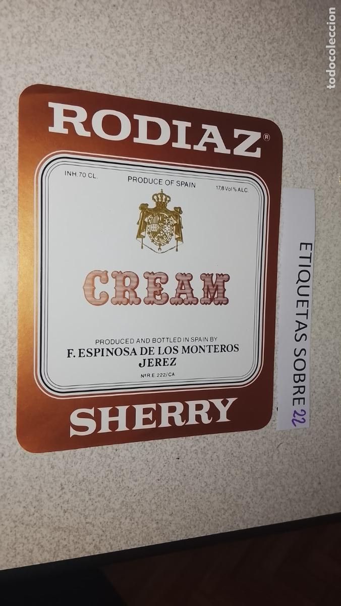 Etiquetas antiguas: HAGA SU OFERTA - ANTIGUA ETIQUETA DE VINO LICOR co&ntilde;ac manzanilla fino SANLUCAR JEREZ CADIZ EL PUERTO