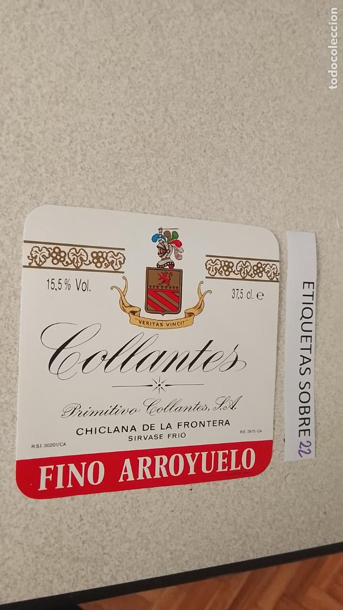 Etiquetas antiguas: HAGA SU OFERTA - ANTIGUA ETIQUETA DE VINO LICOR co&ntilde;ac manzanilla fino SANLUCAR JEREZ CADIZ EL PUERTO