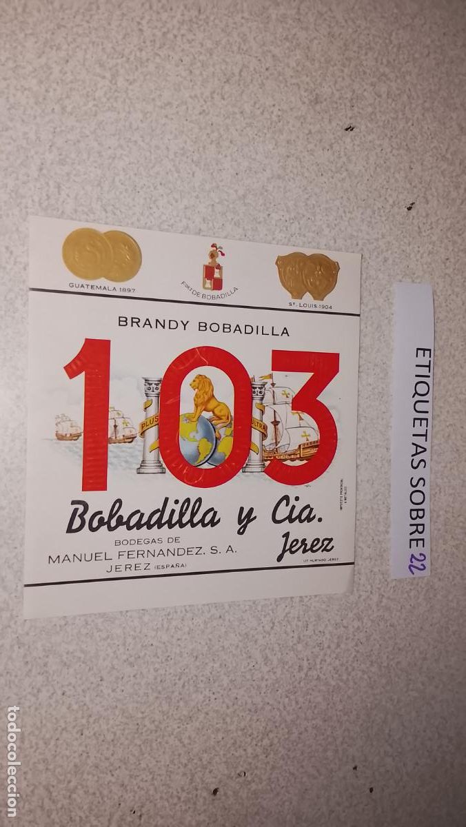 Etiquetas antiguas: HAGA SU OFERTA - ANTIGUA ETIQUETA DE VINO LICOR co&ntilde;ac manzanilla fino SANLUCAR JEREZ CADIZ EL PUERTO
