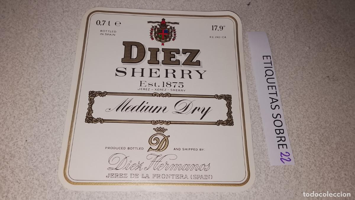 Etiquetas antiguas: HAGA SU OFERTA - ANTIGUA ETIQUETA DE VINO LICOR co&ntilde;ac manzanilla fino SANLUCAR JEREZ CADIZ EL PUERTO