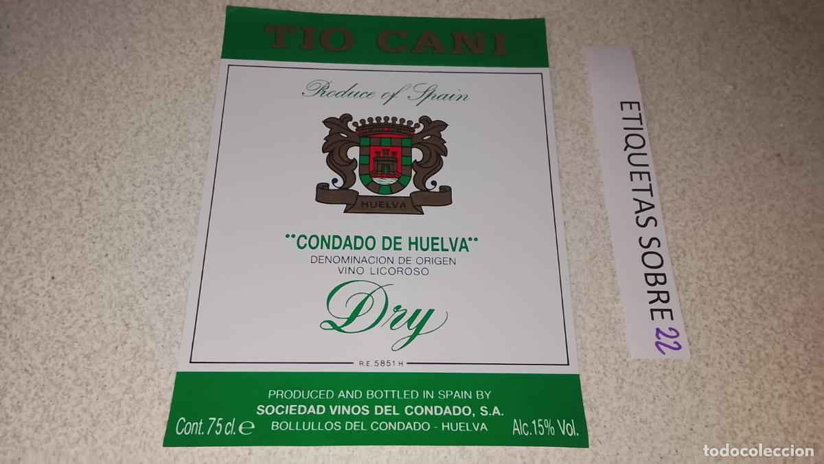 Etiquetas antiguas: HAGA SU OFERTA - ANTIGUA ETIQUETA DE VINO LICOR co&ntilde;ac manzanilla fino SANLUCAR JEREZ CADIZ EL PUERTO