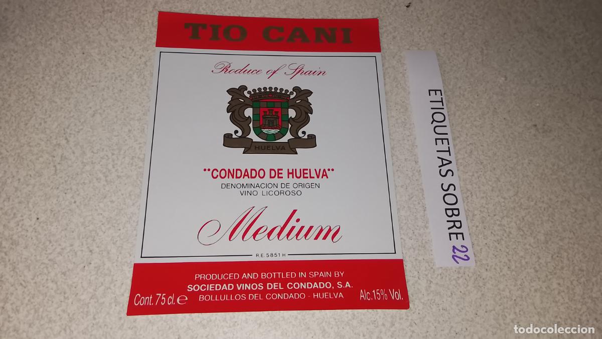 Etiquetas antiguas: HAGA SU OFERTA - ANTIGUA ETIQUETA DE VINO LICOR co&ntilde;ac manzanilla fino SANLUCAR JEREZ CADIZ EL PUERTO
