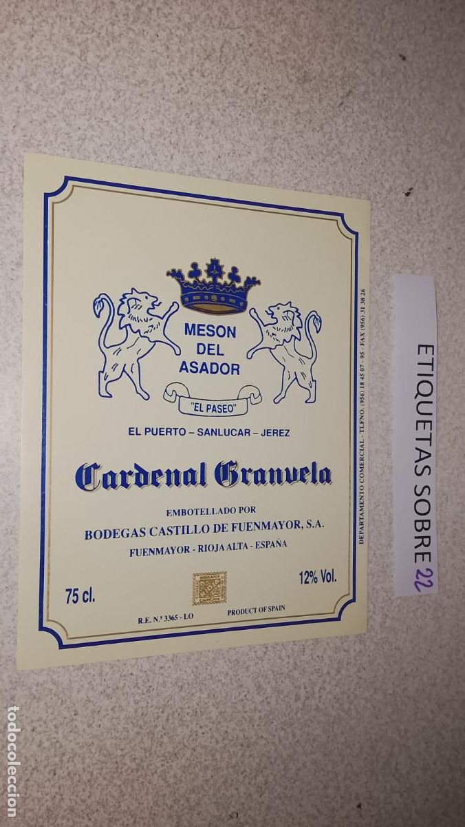 Etiquetas antiguas: HAGA SU OFERTA - ANTIGUA ETIQUETA DE VINO LICOR co&ntilde;ac manzanilla fino SANLUCAR JEREZ CADIZ EL PUERTO