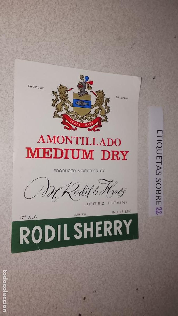Etiquetas antiguas: HAGA SU OFERTA - ANTIGUA ETIQUETA DE VINO LICOR co&ntilde;ac manzanilla fino SANLUCAR JEREZ CADIZ EL PUERTO