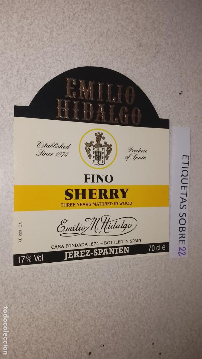 Etiquetas antiguas: HAGA SU OFERTA - ANTIGUA ETIQUETA DE VINO LICOR co&ntilde;ac manzanilla fino SANLUCAR JEREZ CADIZ EL PUERTO