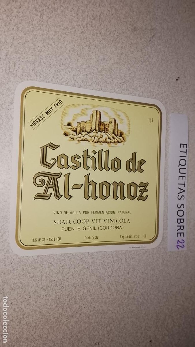 Etiquetas antiguas: HAGA SU OFERTA - ANTIGUA ETIQUETA DE VINO LICOR co&ntilde;ac manzanilla fino SANLUCAR JEREZ CADIZ EL PUERTO