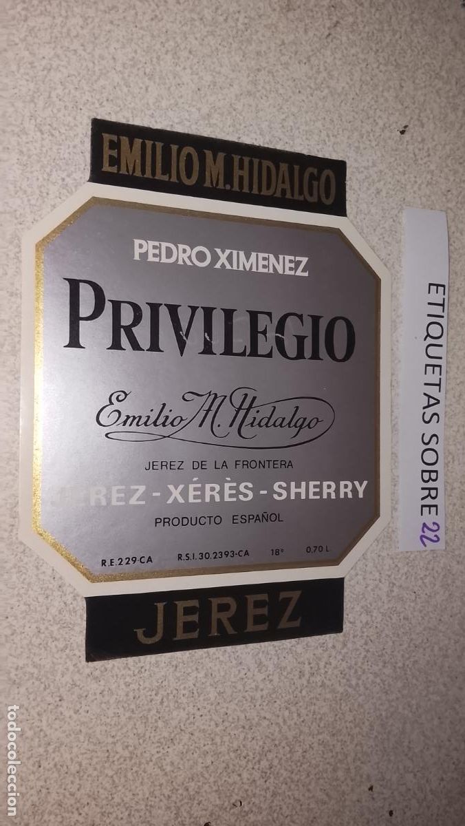 Etiquetas antiguas: HAGA SU OFERTA - ANTIGUA ETIQUETA DE VINO LICOR co&ntilde;ac manzanilla fino SANLUCAR JEREZ CADIZ EL PUERTO