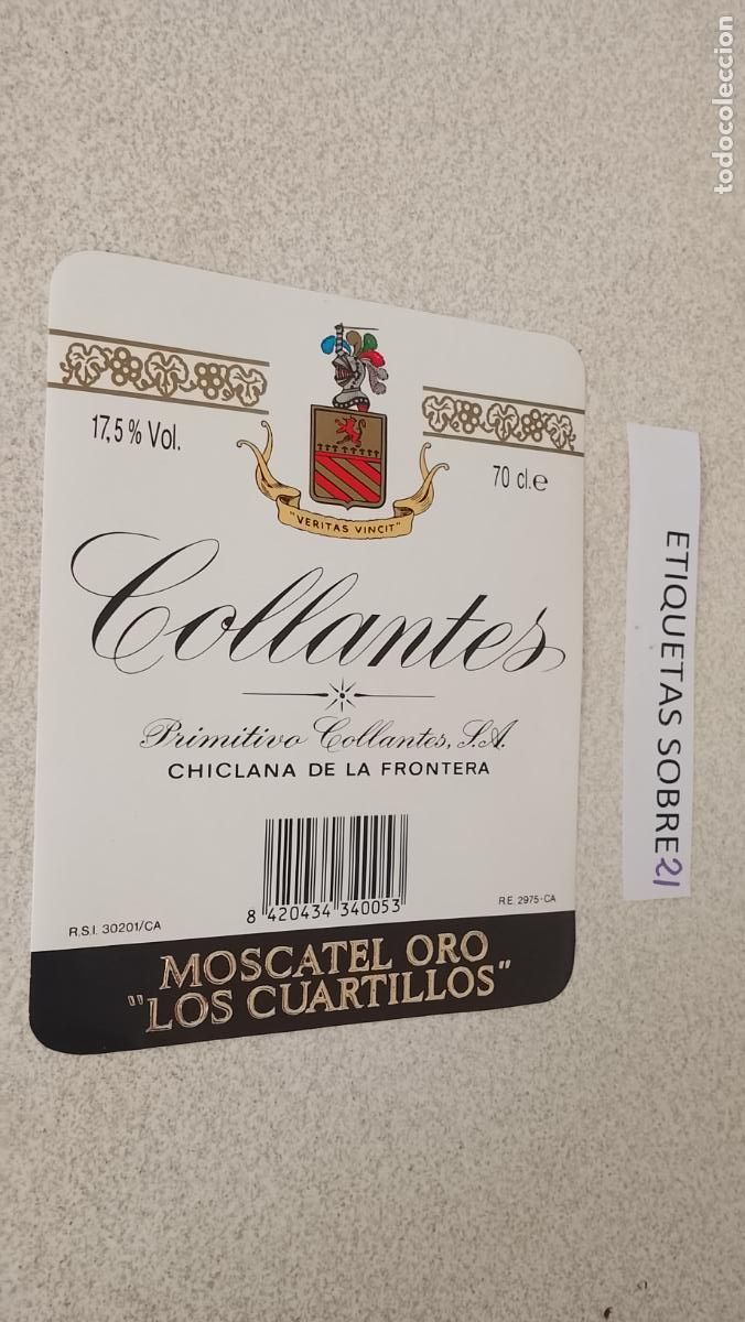 Etiquetas antiguas: HAGA SU OFERTA - ANTIGUA ETIQUETA DE VINO LICOR co&ntilde;ac manzanilla fino SANLUCAR JEREZ CADIZ EL PUERTO