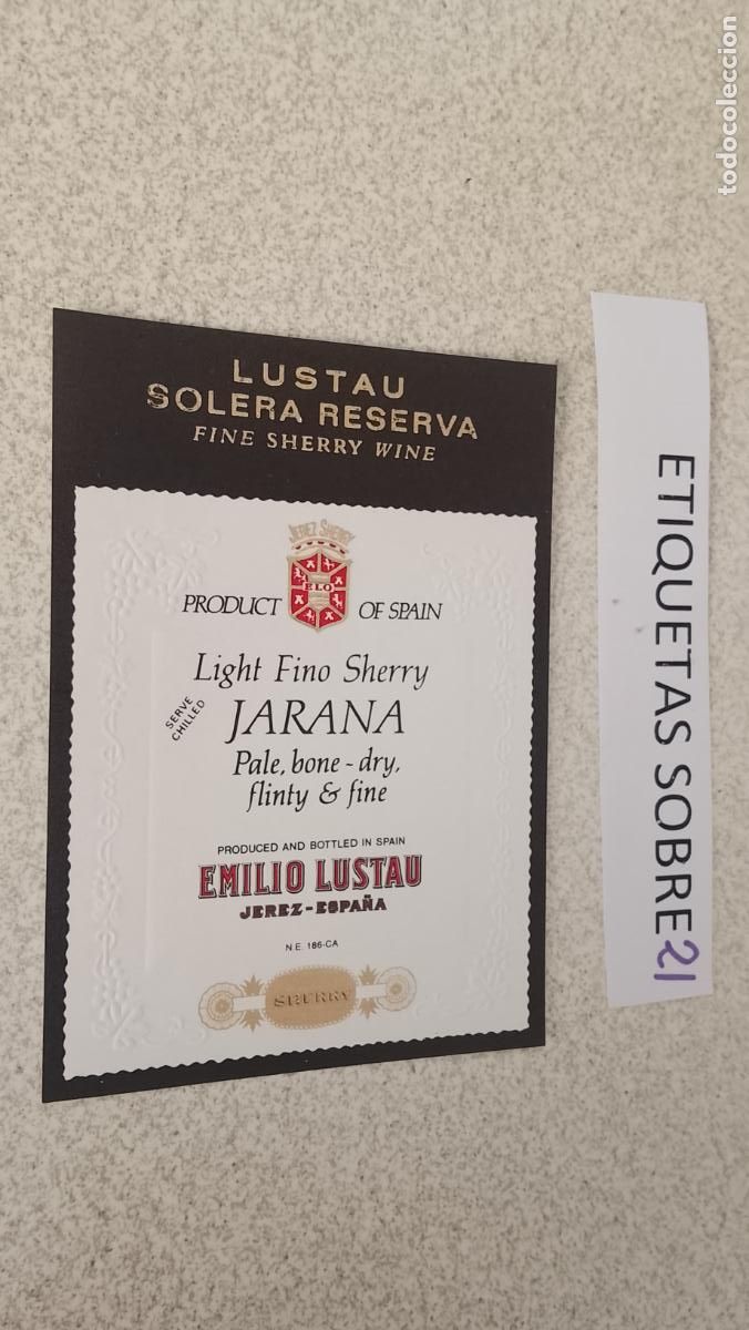 Etiquetas antiguas: HAGA SU OFERTA - ANTIGUA ETIQUETA DE VINO LICOR co&ntilde;ac manzanilla fino SANLUCAR JEREZ CADIZ EL PUERTO