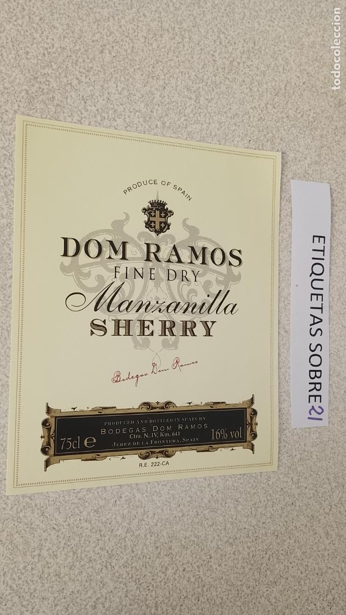 Etiquetas antiguas: HAGA SU OFERTA - ANTIGUA ETIQUETA DE VINO LICOR co&ntilde;ac manzanilla fino SANLUCAR JEREZ CADIZ EL PUERTO