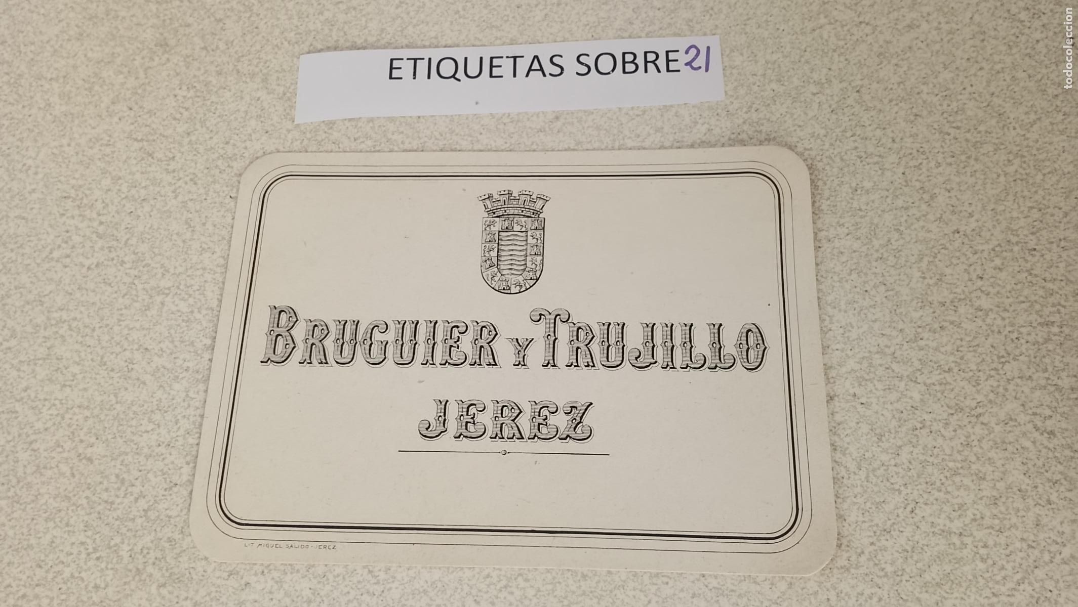 Etiquetas antiguas: HAGA SU OFERTA - ANTIGUA ETIQUETA DE VINO LICOR co&ntilde;ac manzanilla fino SANLUCAR JEREZ CADIZ EL PUERTO