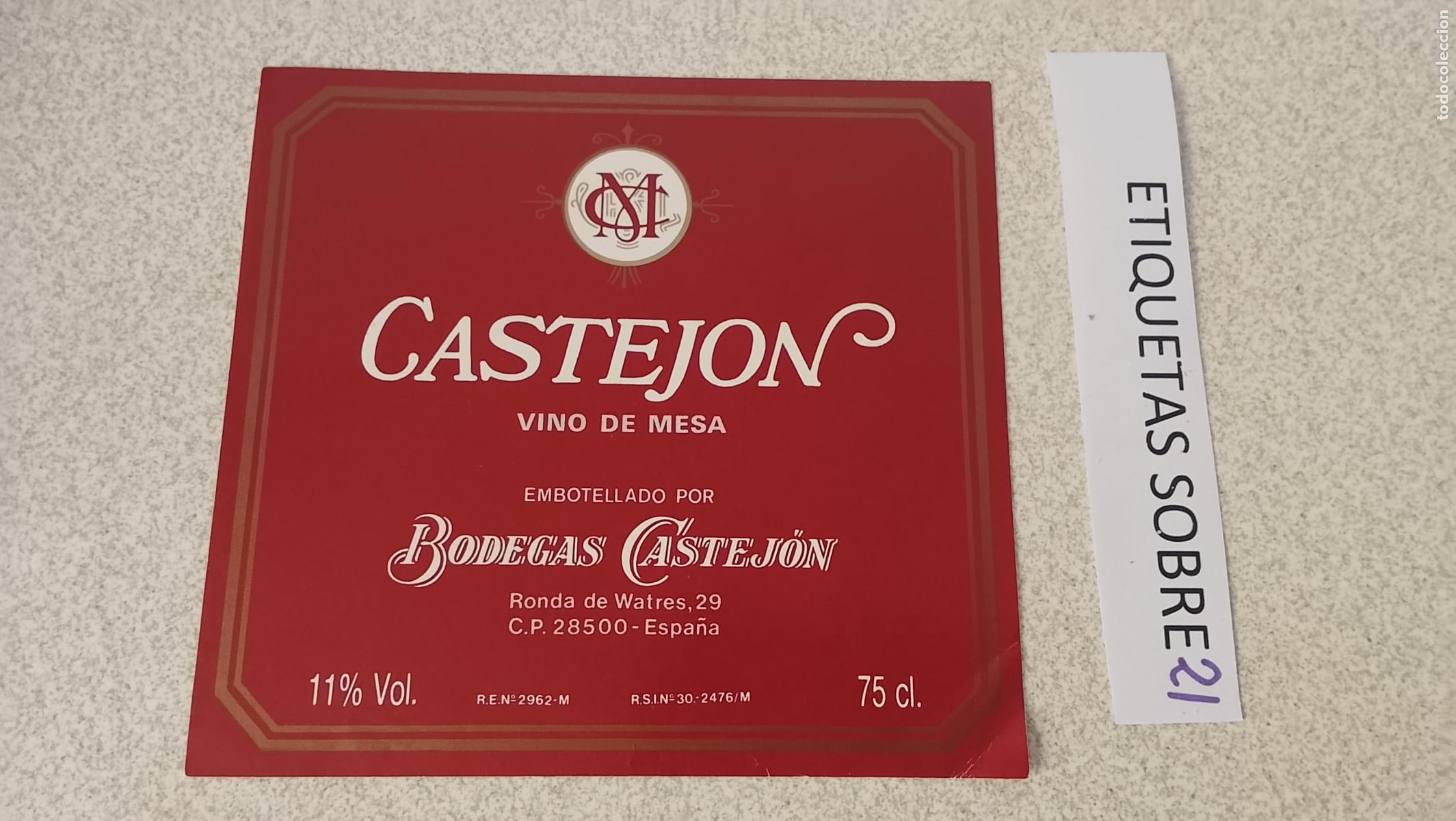 Etiquetas antiguas: HAGA SU OFERTA - ANTIGUA ETIQUETA DE VINO LICOR co&ntilde;ac manzanilla fino SANLUCAR JEREZ CADIZ EL PUERTO