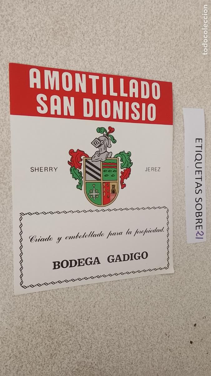 Etiquetas antiguas: HAGA SU OFERTA - ANTIGUA ETIQUETA DE VINO LICOR co&ntilde;ac manzanilla fino SANLUCAR JEREZ CADIZ EL PUERTO