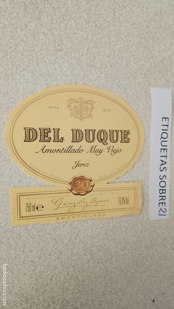 Etiquetas antiguas: HAGA SU OFERTA - ANTIGUA ETIQUETA DE VINO LICOR co&ntilde;ac manzanilla fino SANLUCAR JEREZ CADIZ EL PUERTO