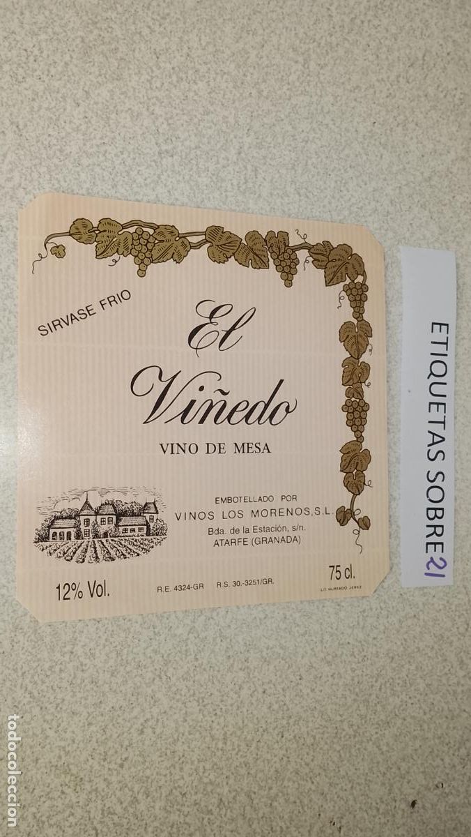 Etiquetas antiguas: HAGA SU OFERTA - ANTIGUA ETIQUETA DE VINO LICOR co&ntilde;ac manzanilla fino SANLUCAR JEREZ CADIZ EL PUERTO