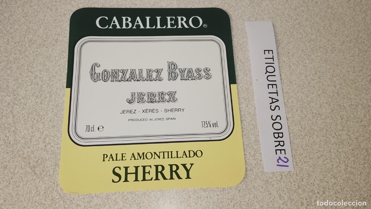 Etiquetas antiguas: HAGA SU OFERTA - ANTIGUA ETIQUETA DE VINO LICOR co&ntilde;ac manzanilla fino SANLUCAR JEREZ CADIZ EL PUERTO