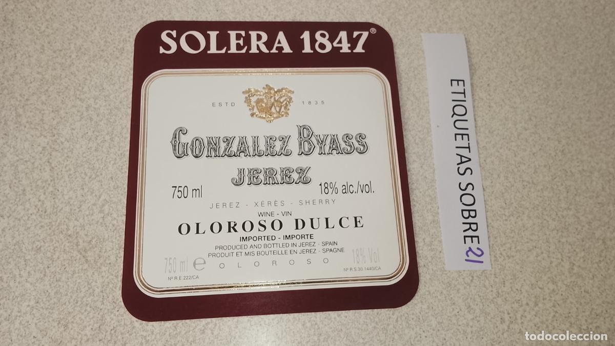 Etiquetas antiguas: HAGA SU OFERTA - ANTIGUA ETIQUETA DE VINO LICOR co&ntilde;ac manzanilla fino SANLUCAR JEREZ CADIZ EL PUERTO