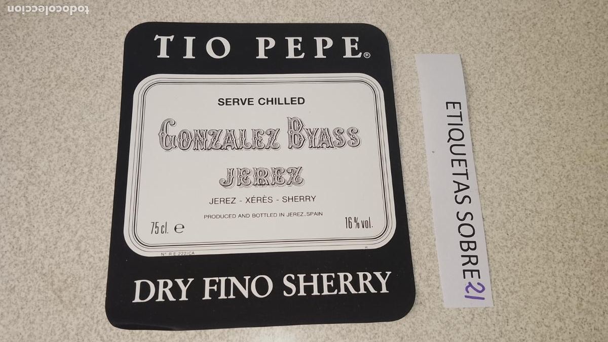 Etiquetas antiguas: HAGA SU OFERTA - ANTIGUA ETIQUETA DE VINO LICOR co&ntilde;ac manzanilla fino SANLUCAR JEREZ CADIZ EL PUERTO
