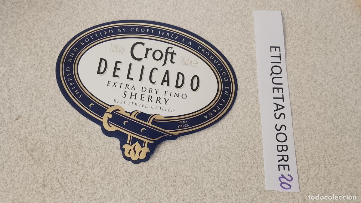 Etiquetas antiguas: HAGA SU OFERTA - ANTIGUA ETIQUETA DE VINO LICOR co&ntilde;ac manzanilla fino SANLUCAR JEREZ CADIZ EL PUERTO
