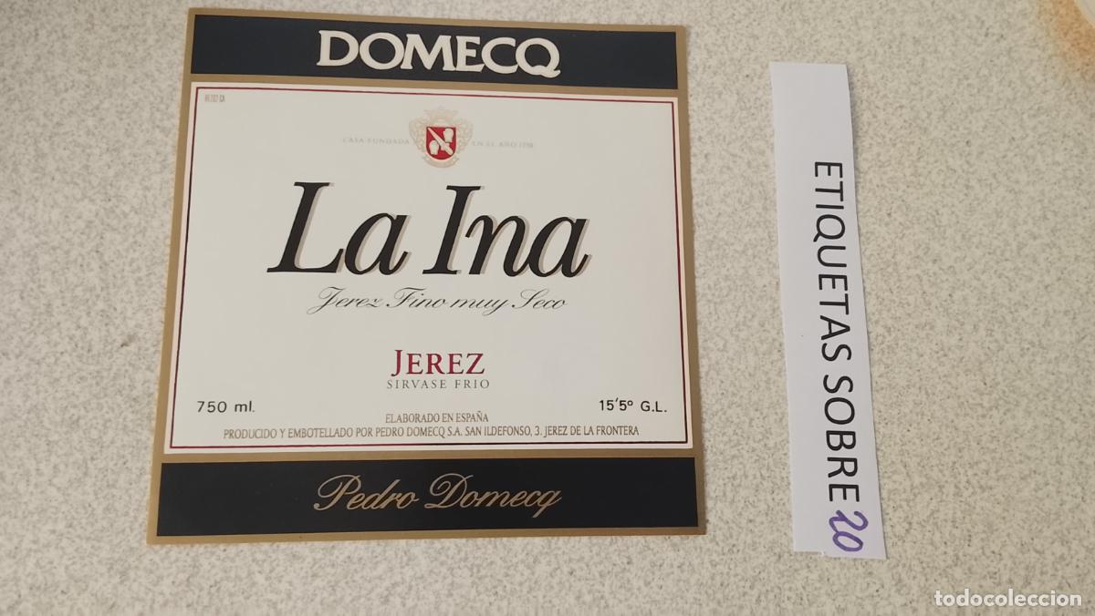 Etiquetas antiguas: HAGA SU OFERTA - ANTIGUA ETIQUETA DE VINO LICOR co&ntilde;ac manzanilla fino SANLUCAR JEREZ CADIZ EL PUERTO