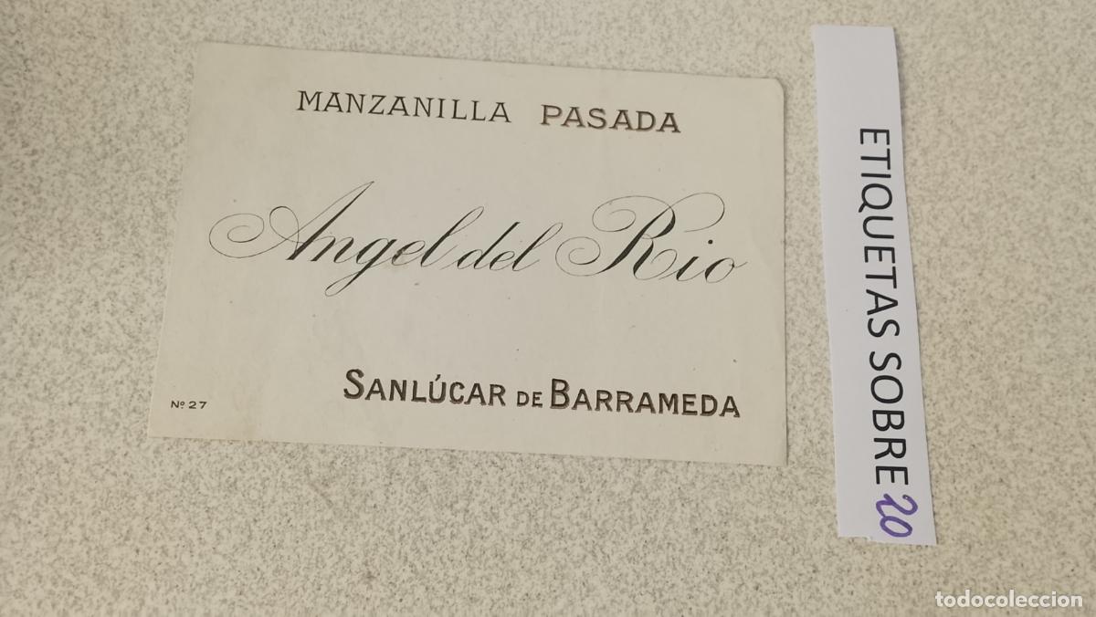 Etiquetas antiguas: HAGA SU OFERTA - ANTIGUA ETIQUETA DE VINO LICOR co&ntilde;ac manzanilla fino SANLUCAR JEREZ CADIZ EL PUERTO