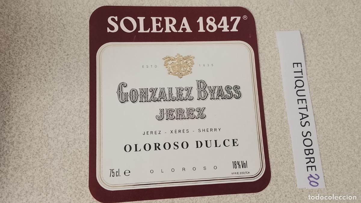 Etiquetas antiguas: HAGA SU OFERTA - ANTIGUA ETIQUETA DE VINO LICOR co&ntilde;ac manzanilla fino SANLUCAR JEREZ CADIZ EL PUERTO