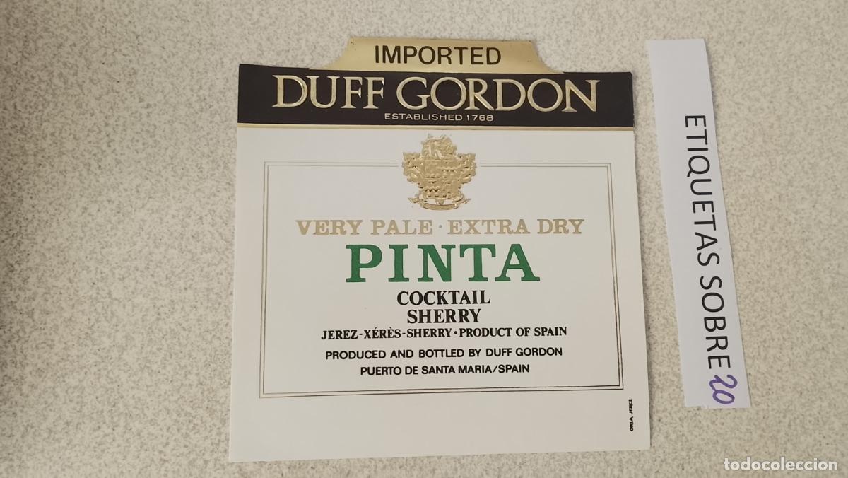 Alte Etiketten: HAGA SU OFERTA - ANTIGUA ETIQUETA DE VINO LICOR co&ntilde;ac manzanilla fino SANLUCAR JEREZ CADIZ EL PUERTO