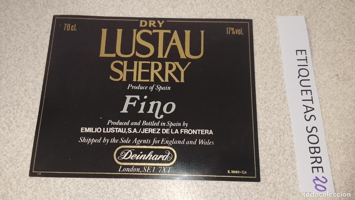Etiquetas antiguas: HAGA SU OFERTA - ANTIGUA ETIQUETA DE VINO LICOR co&ntilde;ac manzanilla fino SANLUCAR JEREZ CADIZ EL PUERTO