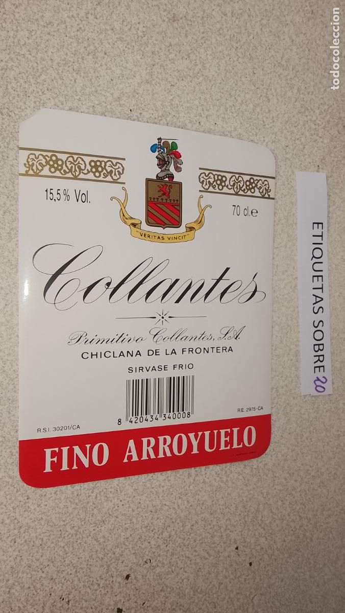 Etiquetas antiguas: HAGA SU OFERTA - ANTIGUA ETIQUETA DE VINO LICOR co&ntilde;ac manzanilla fino SANLUCAR JEREZ CADIZ EL PUERTO