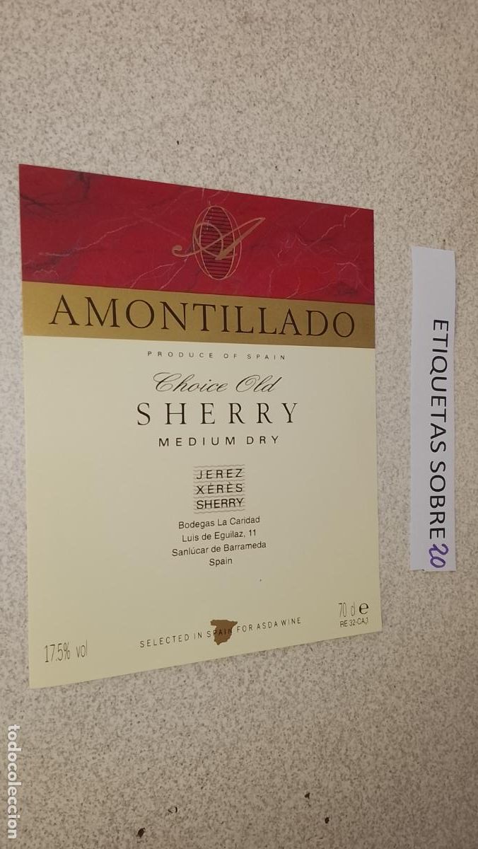 Etiquetas antiguas: HAGA SU OFERTA - ANTIGUA ETIQUETA DE VINO LICOR co&ntilde;ac manzanilla fino SANLUCAR JEREZ CADIZ EL PUERTO
