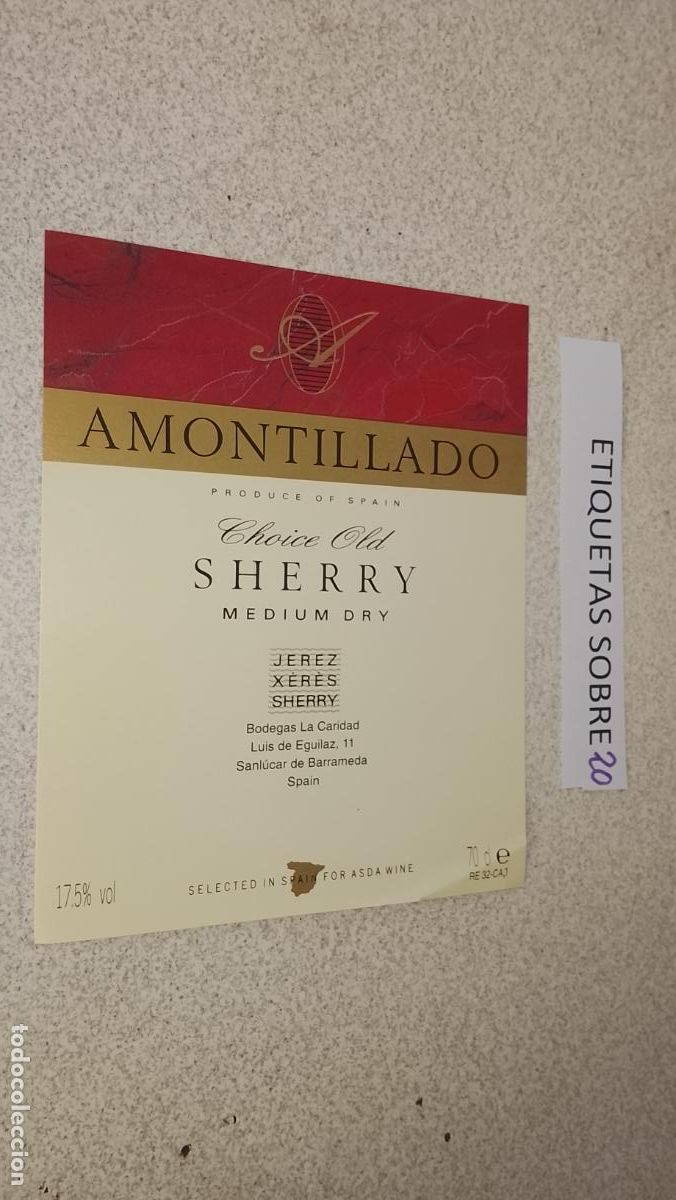 Etiquetas antiguas: HAGA SU OFERTA - ANTIGUA ETIQUETA DE VINO LICOR co&ntilde;ac manzanilla fino SANLUCAR JEREZ CADIZ EL PUERTO