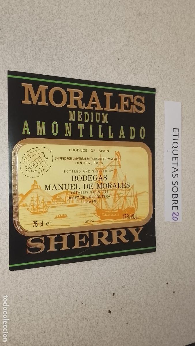 Etiquetas antiguas: HAGA SU OFERTA - ANTIGUA ETIQUETA DE VINO LICOR co&ntilde;ac manzanilla fino SANLUCAR JEREZ CADIZ EL PUERTO
