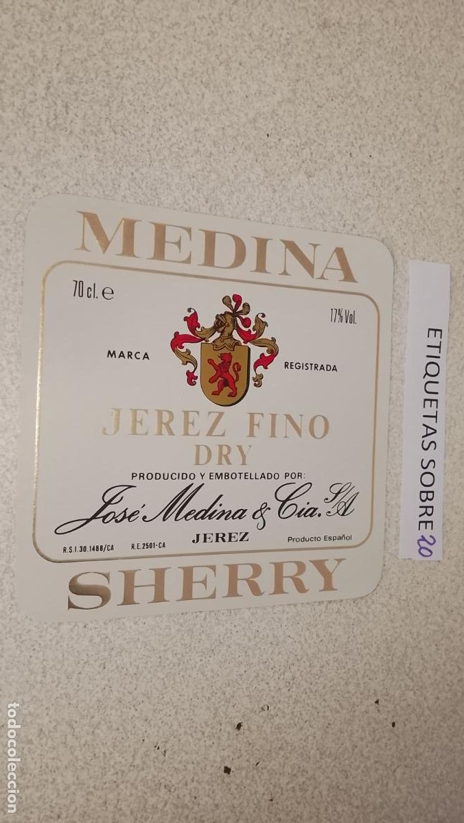 Etiquetas antiguas: HAGA SU OFERTA - ANTIGUA ETIQUETA DE VINO LICOR co&ntilde;ac manzanilla fino SANLUCAR JEREZ CADIZ EL PUERTO