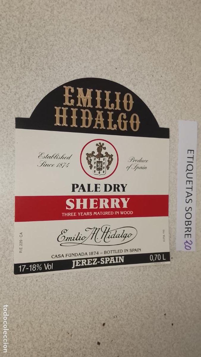 Etiquetas antiguas: HAGA SU OFERTA - ANTIGUA ETIQUETA DE VINO LICOR co&ntilde;ac manzanilla fino SANLUCAR JEREZ CADIZ EL PUERTO