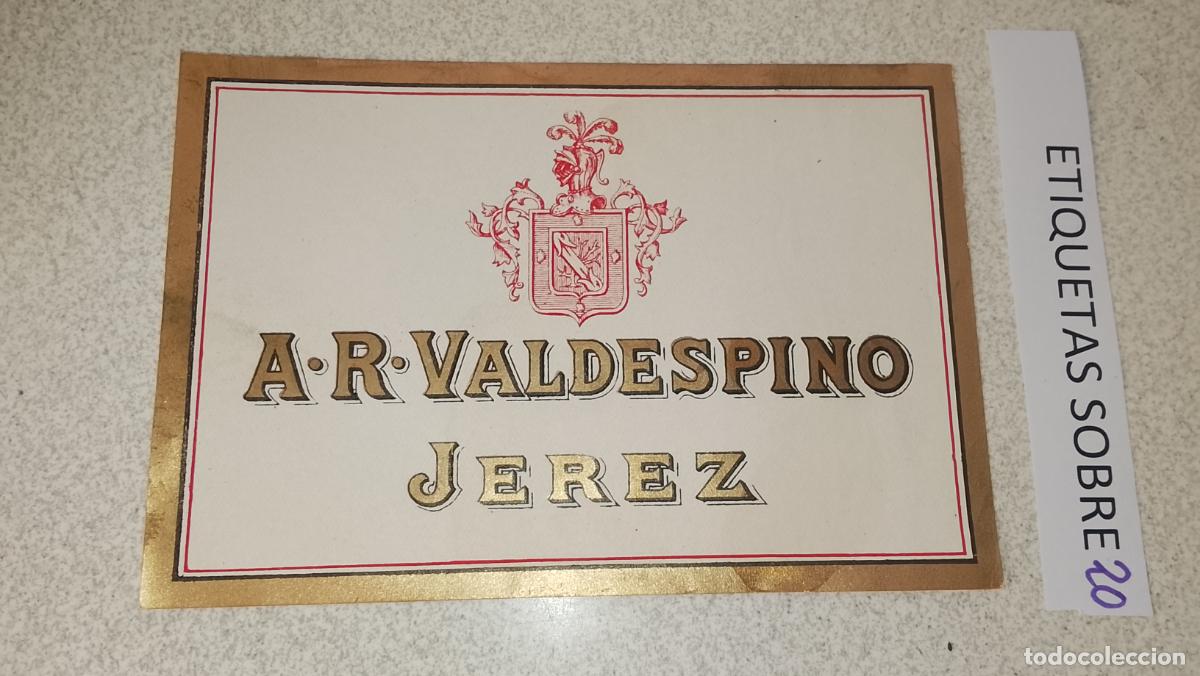 Etiquetas antiguas: HAGA SU OFERTA - ANTIGUA ETIQUETA DE VINO LICOR co&ntilde;ac manzanilla fino SANLUCAR JEREZ CADIZ EL PUERTO