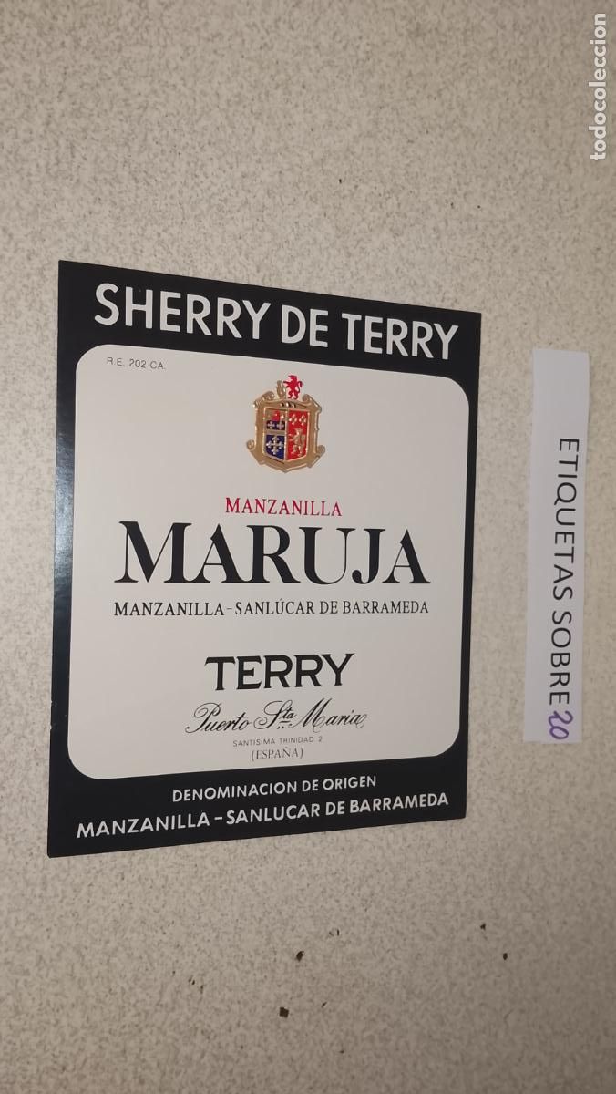 Etiquetas antiguas: HAGA SU OFERTA - ANTIGUA ETIQUETA DE VINO LICOR co&ntilde;ac manzanilla fino SANLUCAR JEREZ CADIZ EL PUERTO