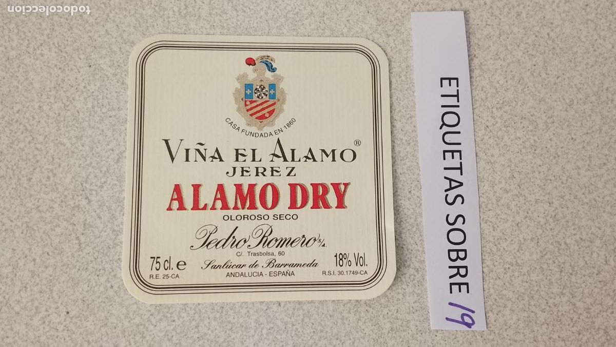 Etiquetas antiguas: HAGA SU OFERTA - ANTIGUA ETIQUETA DE VINO LICOR co&ntilde;ac manzanilla fino SANLUCAR JEREZ CADIZ EL PUERTO