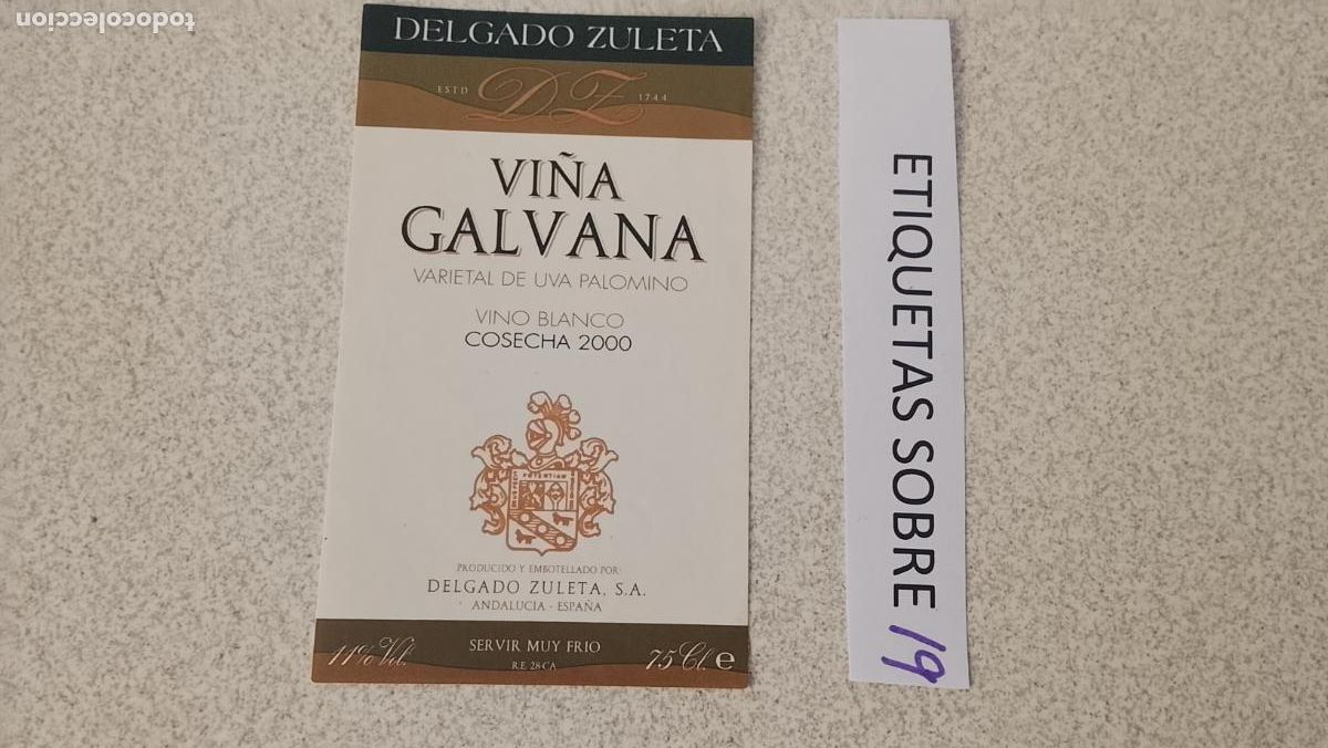 Etiquetas antiguas: HAGA SU OFERTA - ANTIGUA ETIQUETA DE VINO LICOR co&ntilde;ac manzanilla fino SANLUCAR JEREZ CADIZ EL PUERTO