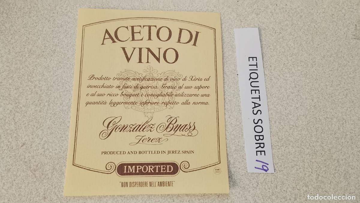Etiquetas antiguas: HAGA SU OFERTA - ANTIGUA ETIQUETA DE VINO LICOR co&ntilde;ac manzanilla fino SANLUCAR JEREZ CADIZ EL PUERTO