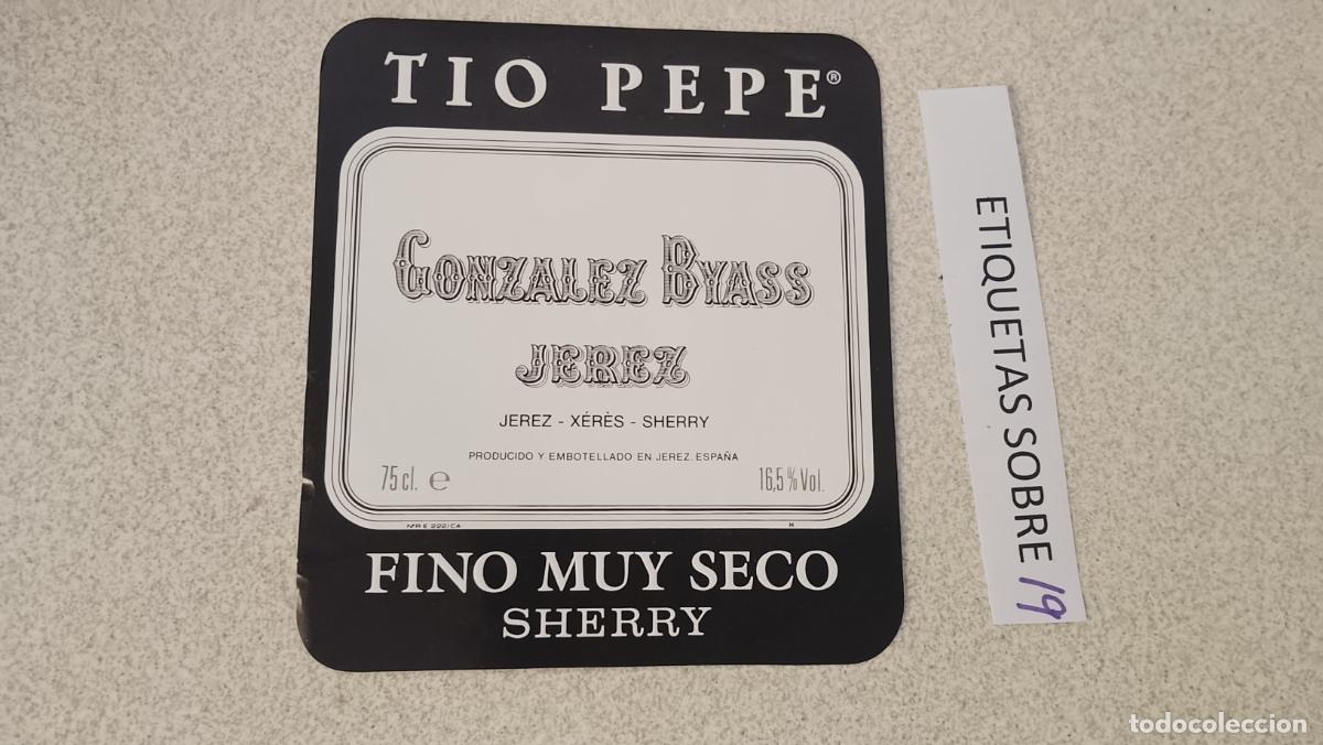 Etichette antiche: HAGA SU OFERTA - ANTIGUA ETIQUETA DE VINO LICOR co&ntilde;ac manzanilla fino SANLUCAR JEREZ CADIZ EL PUERTO