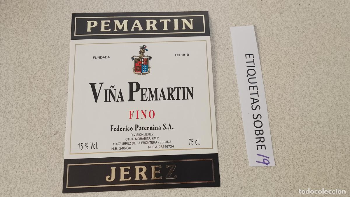 Etichette antiche: HAGA SU OFERTA - ANTIGUA ETIQUETA DE VINO LICOR co&ntilde;ac manzanilla fino SANLUCAR JEREZ CADIZ EL PUERTO