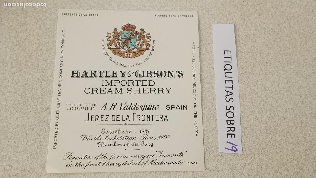 Etiquetas antiguas: HAGA SU OFERTA - ANTIGUA ETIQUETA DE VINO LICOR co&ntilde;ac manzanilla fino SANLUCAR JEREZ CADIZ EL PUERTO