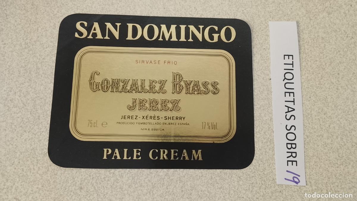 Etiquetas antiguas: HAGA SU OFERTA - ANTIGUA ETIQUETA DE VINO LICOR co&ntilde;ac manzanilla fino SANLUCAR JEREZ CADIZ EL PUERTO