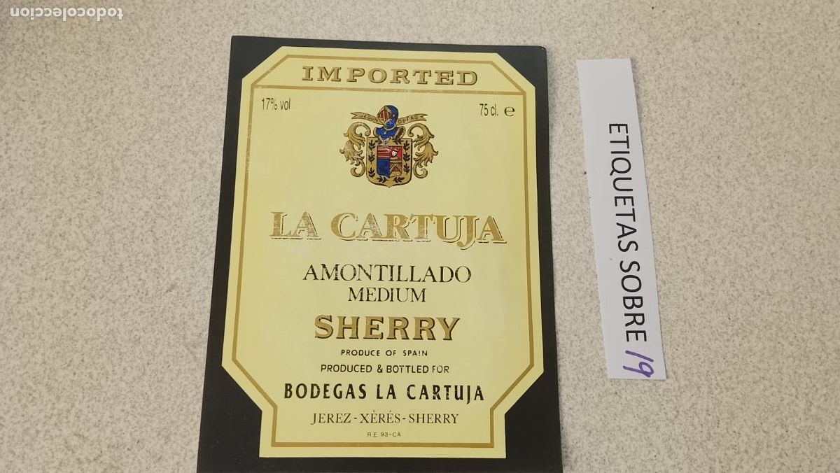 Etiquetas antiguas: HAGA SU OFERTA - ANTIGUA ETIQUETA DE VINO LICOR co&ntilde;ac manzanilla fino SANLUCAR JEREZ CADIZ EL PUERTO