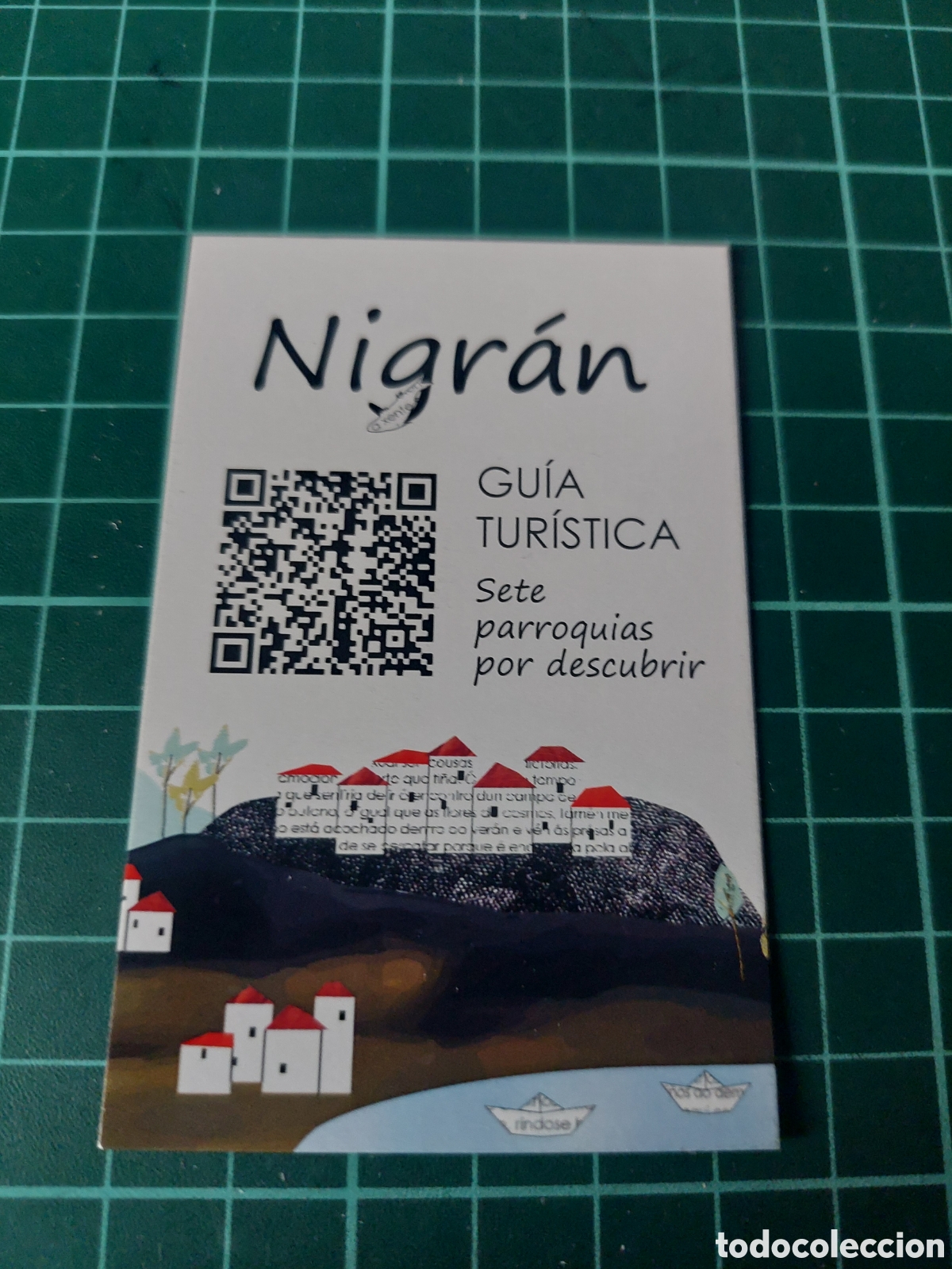 Etiquetas antiguas: NIGRAN PONTEVEDRA GALICIA GUIA TURISTICA TARJETA