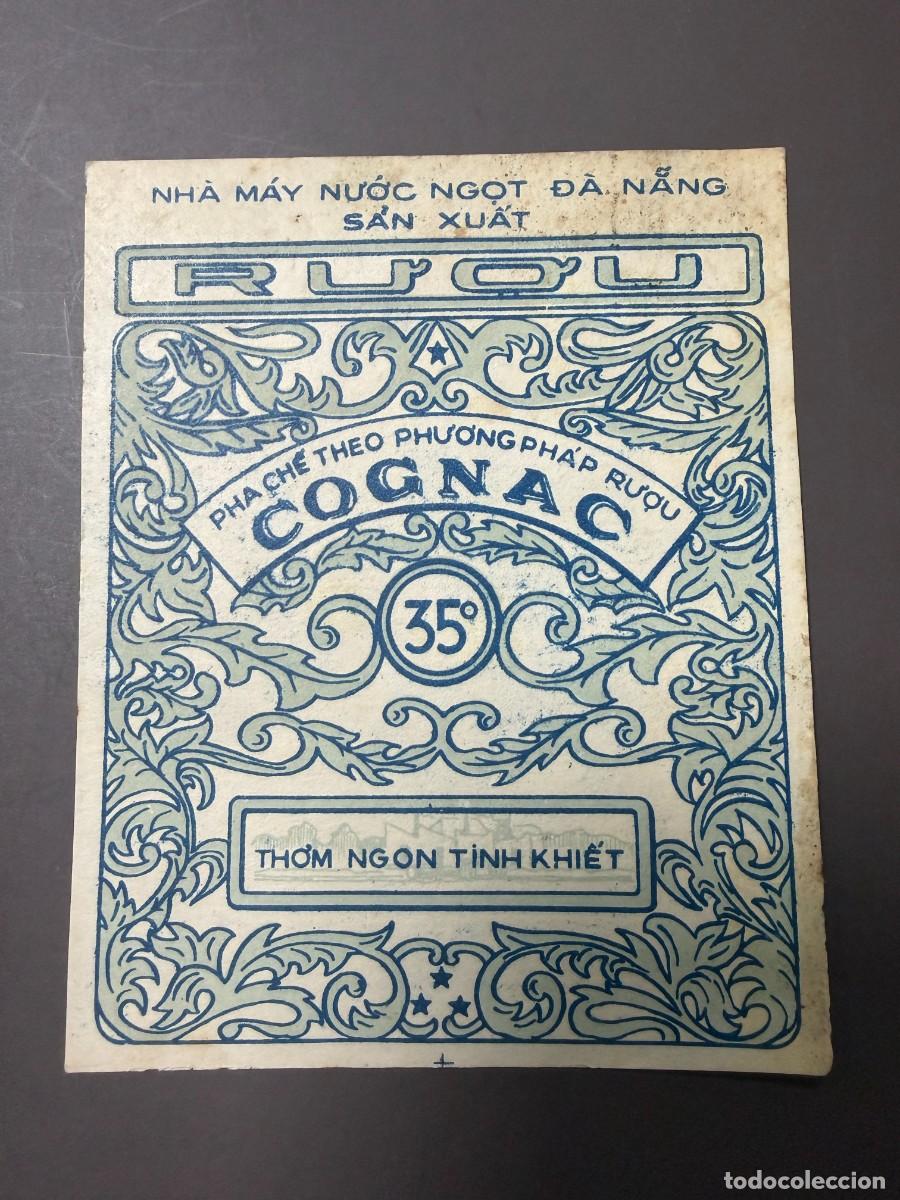 Etiquetas antiguas: ETIQUETA DE VINO DE VIETNAM PRESENTADAS EN LA EXPO 92. COGNAC. VER