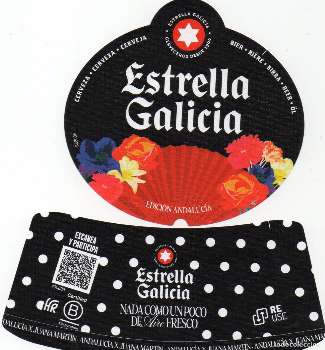 Etiquetas antiguas: ETIQUETAS ESTRELLA GALICIA - Foto 1